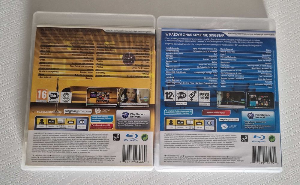 SingStar Polskie Hity  2 części  na konsole Ps3
