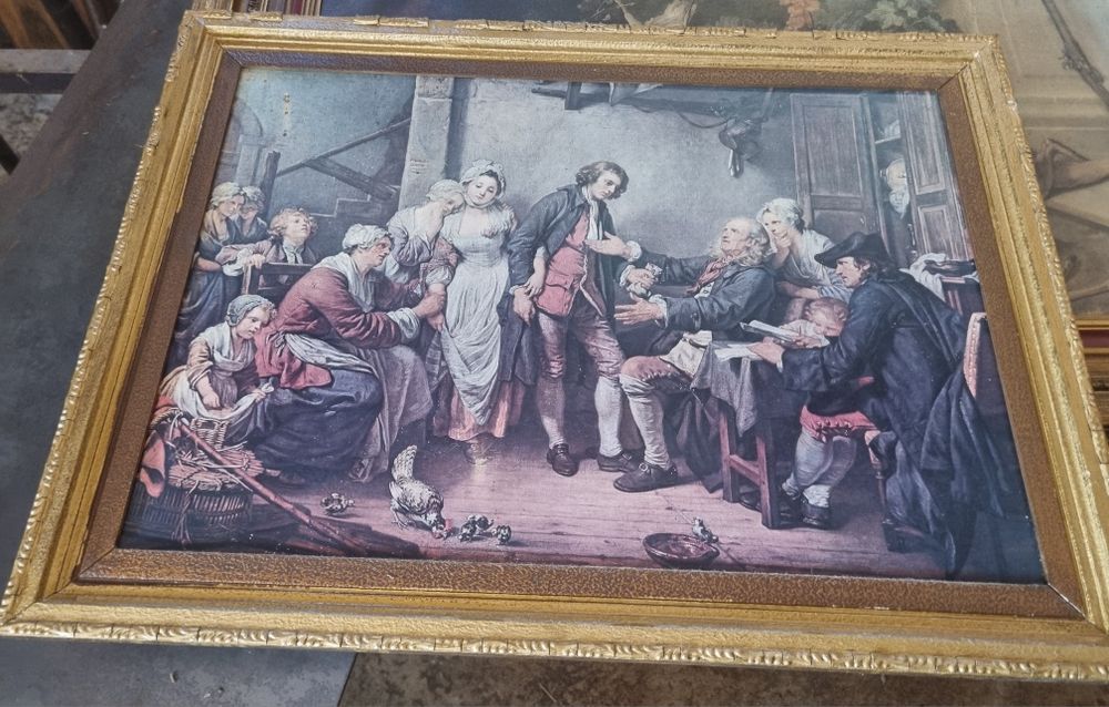 Quadro "L'Accordée de Village"de Jean-Baptiste Greuze