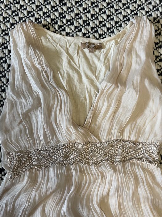 Top bluzka Carla Conti S 100% jedwab silk