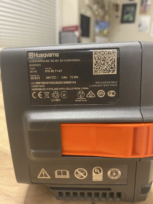 bateria husqvarna bli-x  40 B70