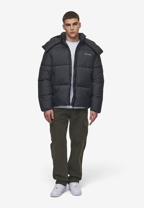 Pegador Xl Kurtka Męska Czarna Puchowa Marten Puffer D1745