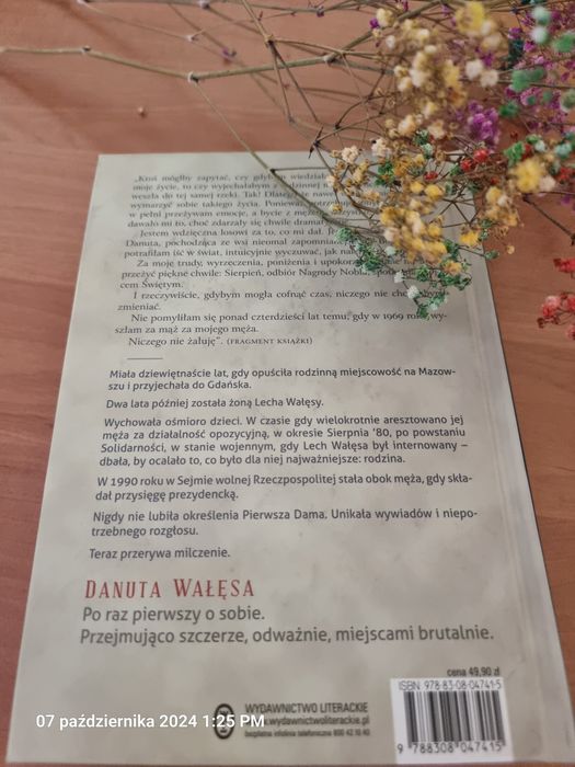 Danuta Wałęsa " Marzenia i tajemnice "