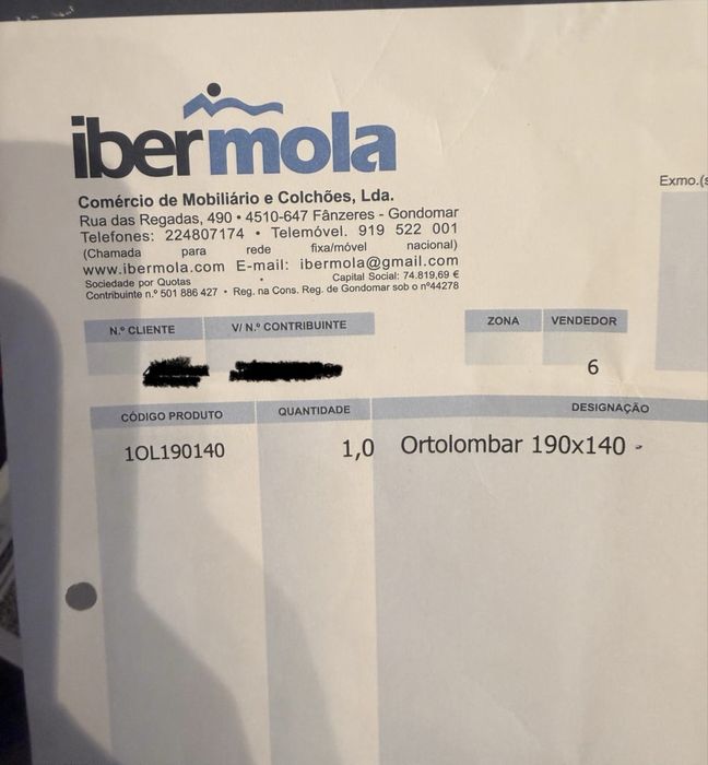 Colchão Ortopedico 140x190