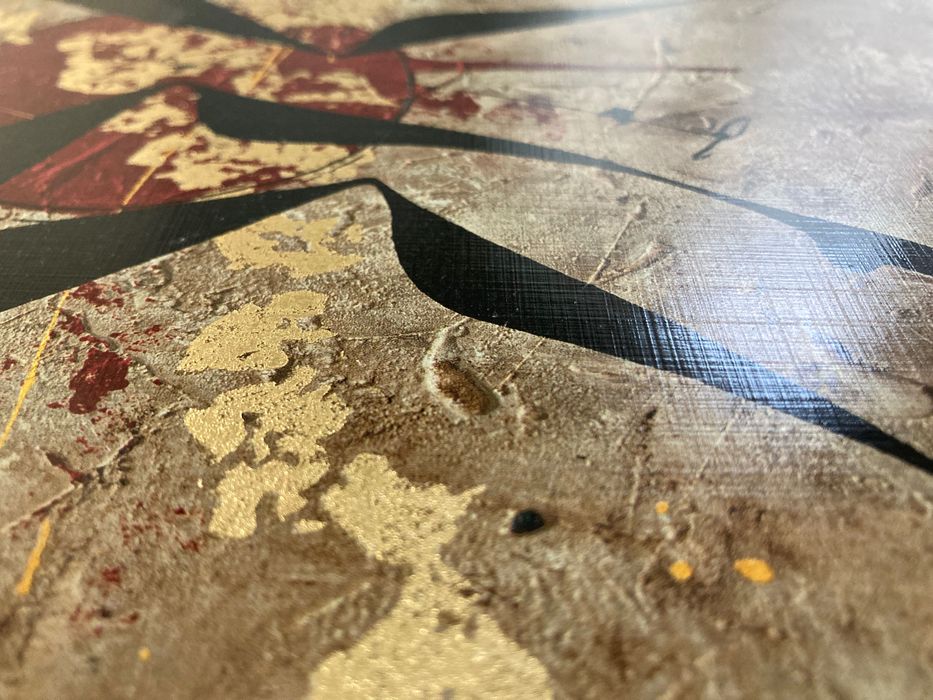 Etniczna, afrykańska dekoracja, podwójny obraz z galerii sztuki!