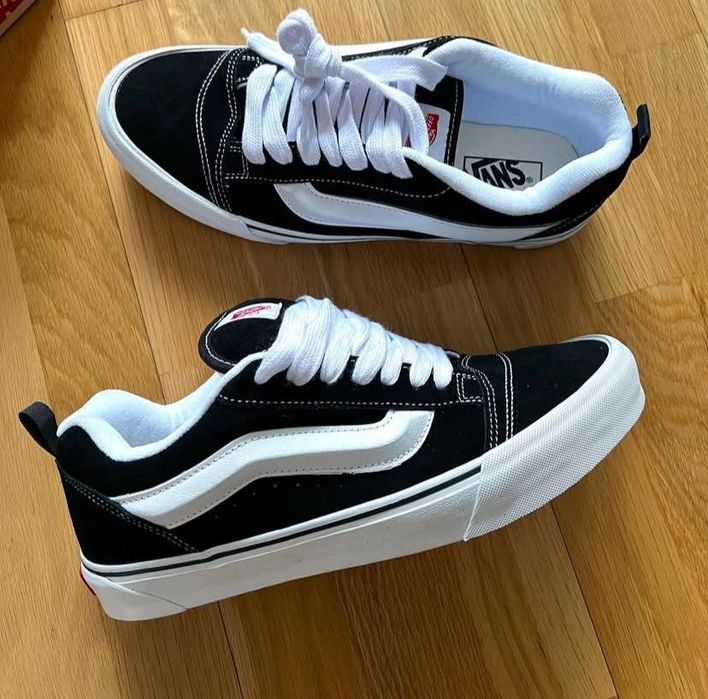 Унісекс кеди Vans Knu Skool Чорнобілі, 37-42 Ванси Кну Скул