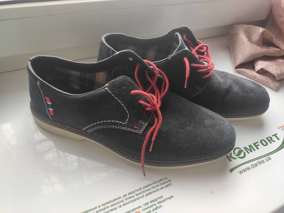 Туфли замшевые мужские 42 размер Rieker