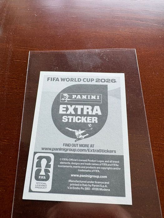 Extra sticker Prata Moisés Caicedo Mundial 2026