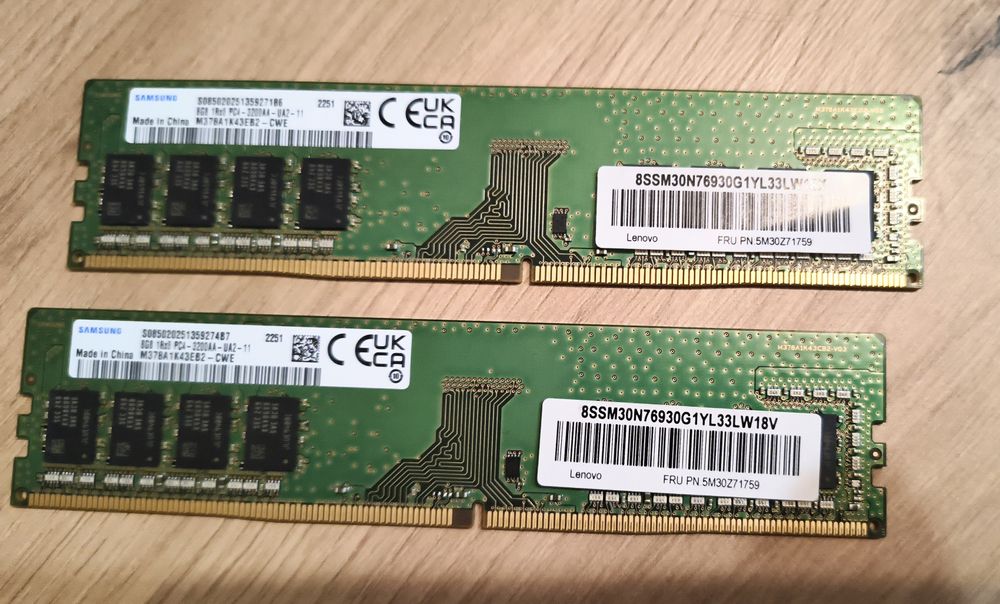 Karta pamięci 2x8gb.ddr4.