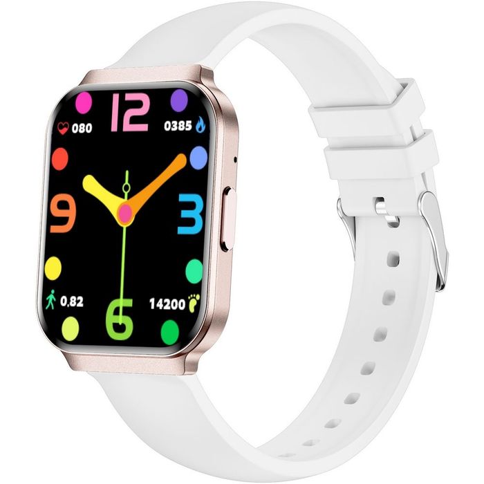smartwatch gravity różowy 2 paski gt44-3