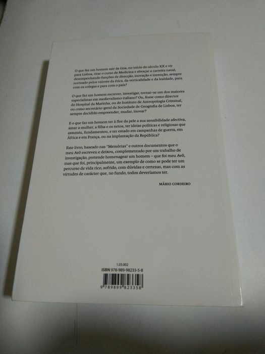 Júlio Gonçalves de Goa a Lisboa, de Mário Cordeiro