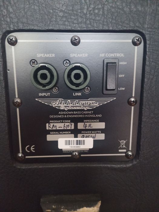 Ashdown RM - 610 T kolumna basowa 900W, 4Ohm, ew. zamiana, dowóz