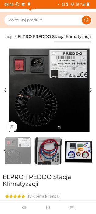 Stacja serwisu klimatyzacji Freddo R134a/1234yf