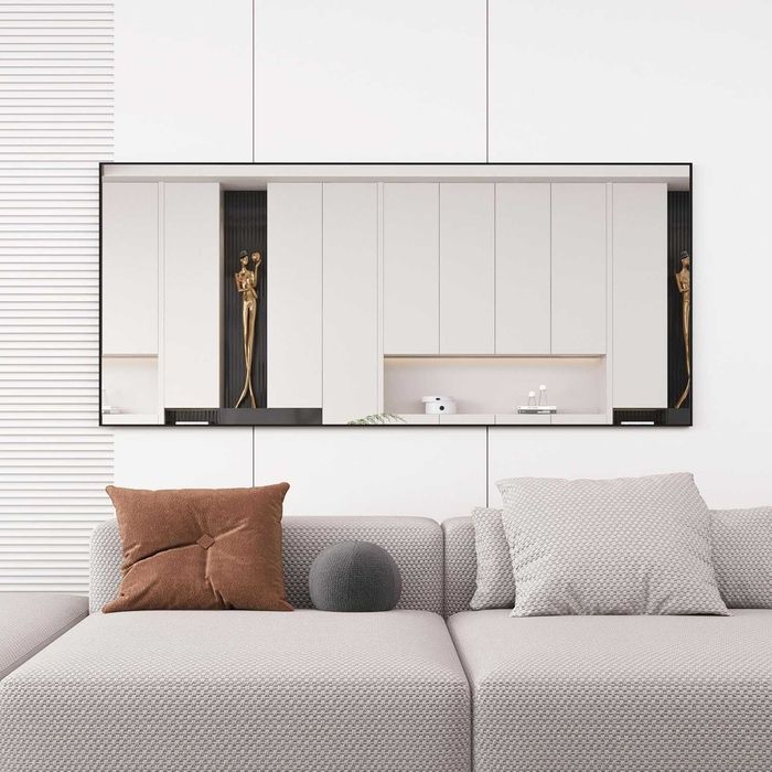 Nowe duże czarne lustro / lusterko / stojące / wiszące /80x180cm!R240!