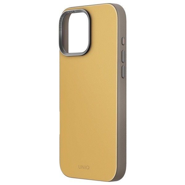 UNIQ etui Lyden DS i Phone 16 Pro Max 6.9" Magclick Charging żółto-szary/yellow-grey