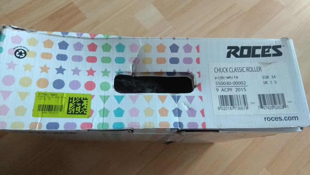 Wrotki ROCES rozmiar 34