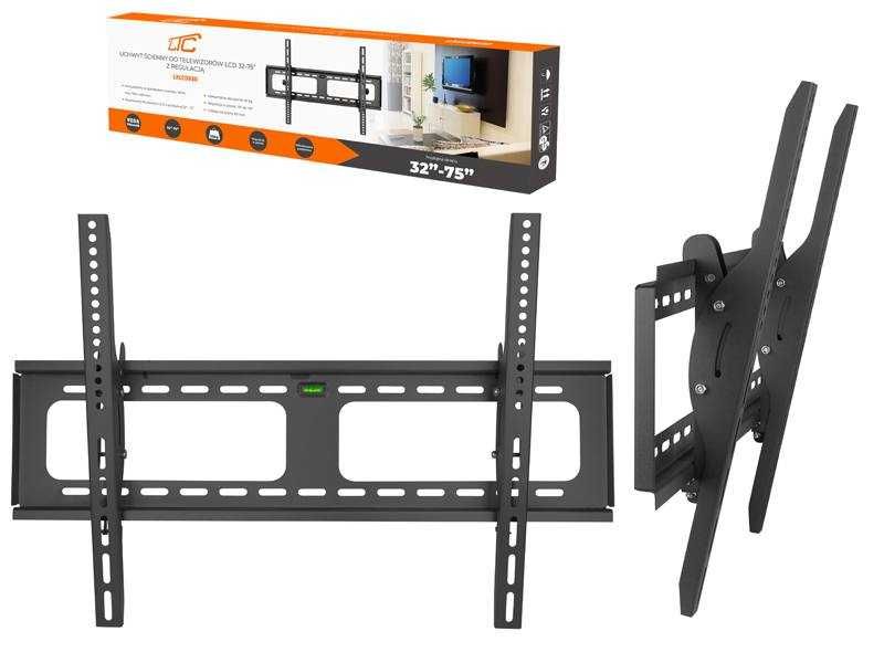 Uchwyt ścienny do LCD 32-75" 55kg z regulacją, vesa 700 x 450.