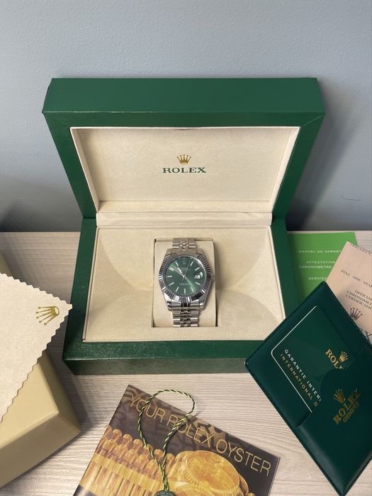 Nowy Zegarek Rolex Datejust 41 Mint Green