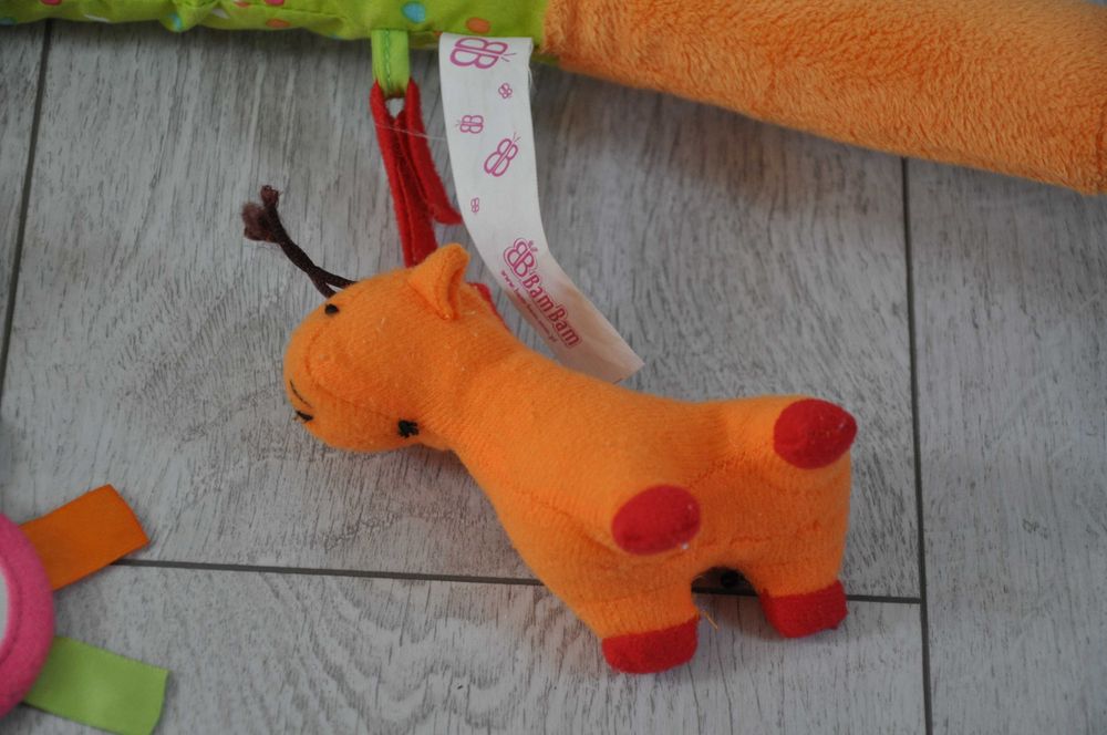 Pałąk do wózka kołyski łóżeczka fotelika samochodu zabawki żywe kolory