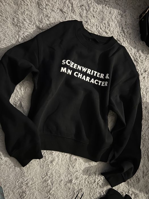 Bluza Zara M 38 z napisem ze wzorem screenwriter & main character