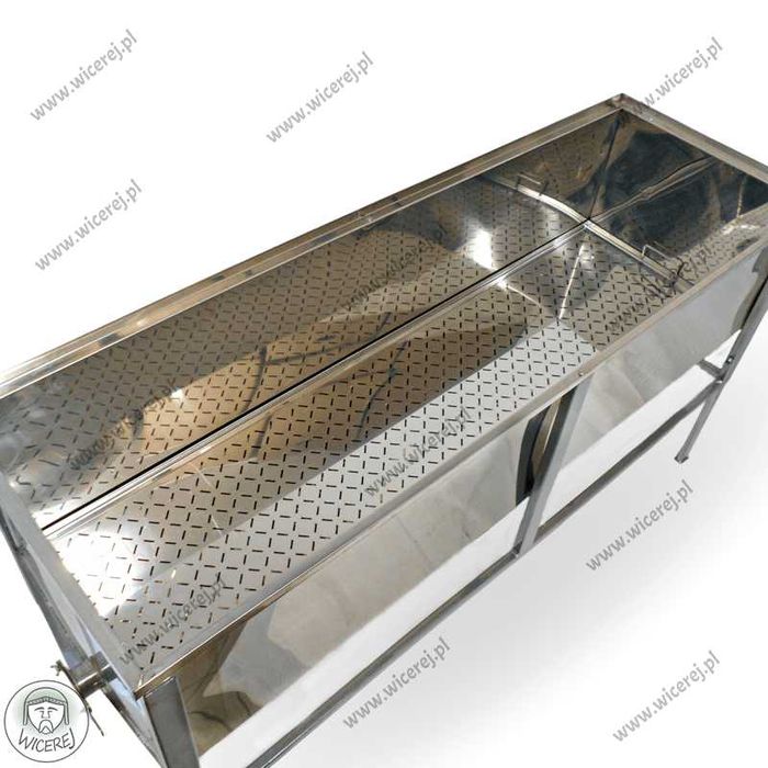 Atest PZH Stół do odsklepiania ramek 1,5m Dadant Nierdzewny z SITEM