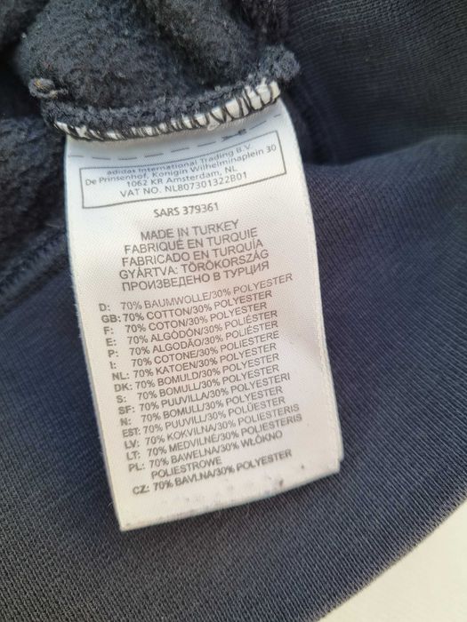Czarna bluza z kapturem męska adidas Rozmiar M
