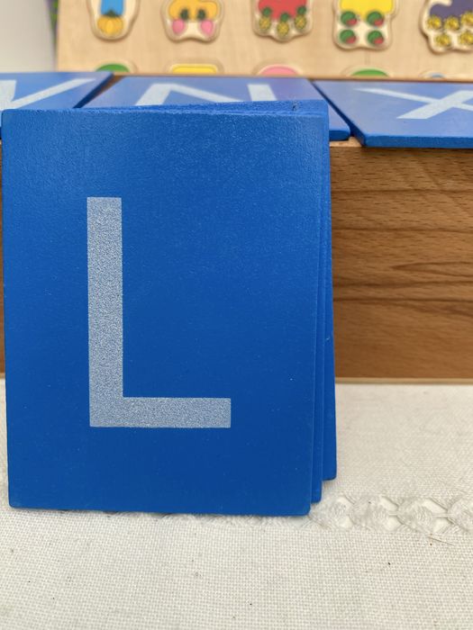 Montessori Letras de areia e Numeros brinquedos de madeira educativos