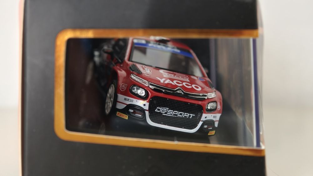 Ixo 1:43 Citroën C3 Rally2 Yohan Rossel 1° WRC2 Rali Monte Carlo 2024