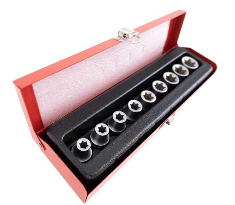 Jogo Chaves Caixa  TORX 9 Peças -