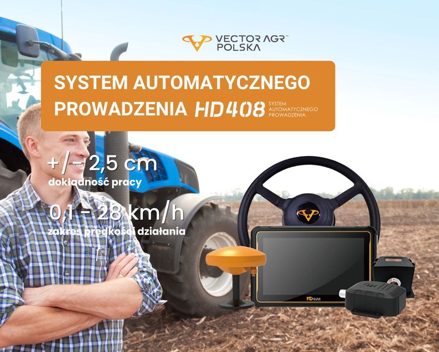 Nawigacja rolnicza bezpłatne RTK 2,5 cm + uwrocia gratis