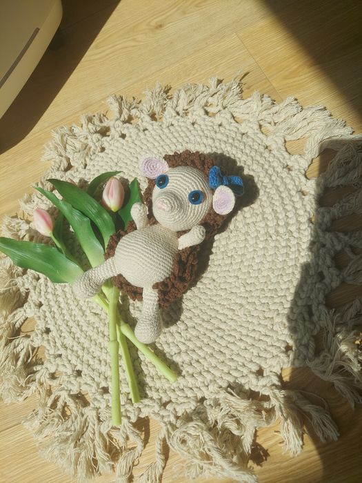 Pluszak jeż jeżyk szydełkowany