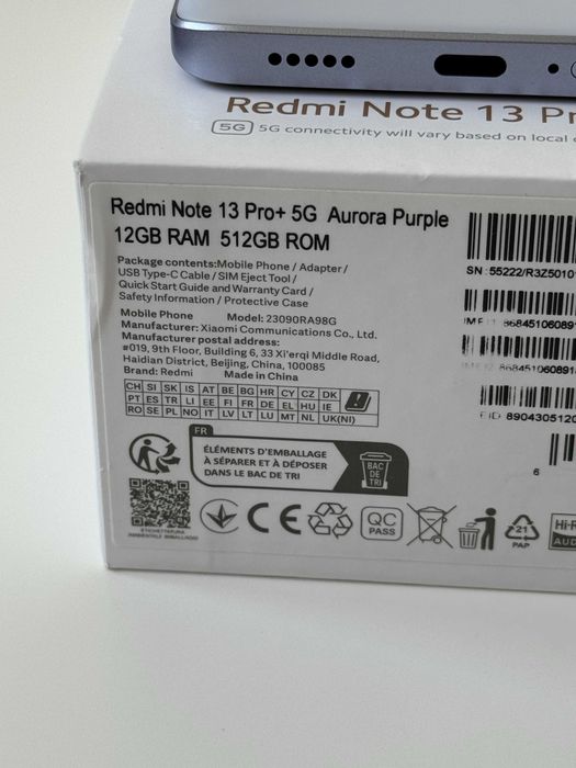 Новий Redmi Note 13 Pro + 5G 12/512 GB