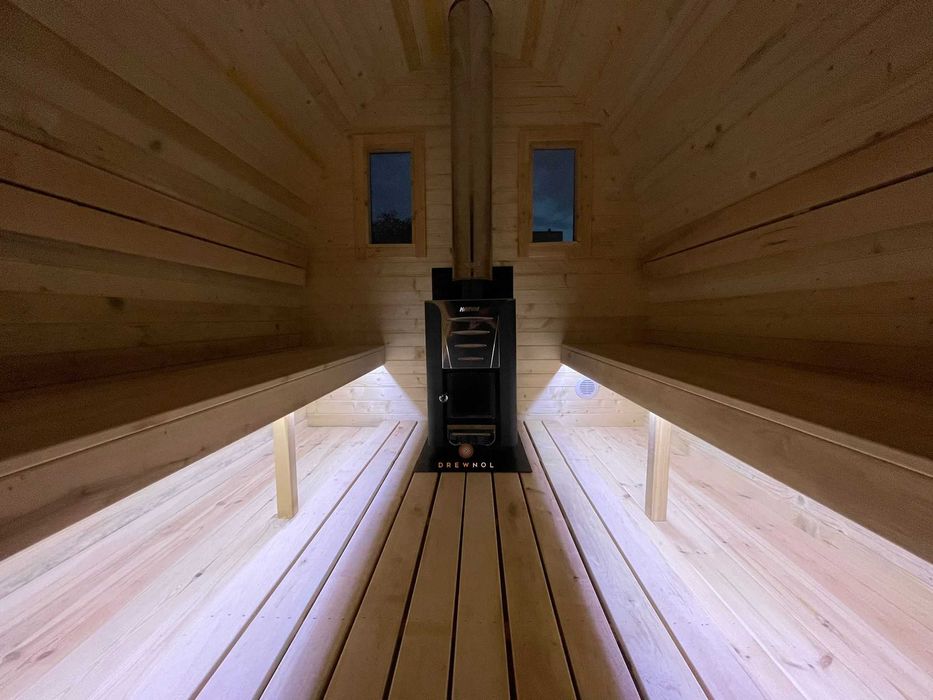 Sauna ogrodowa, sauna beczka, sauna owalna, sauna igloo, sauna Drewnol