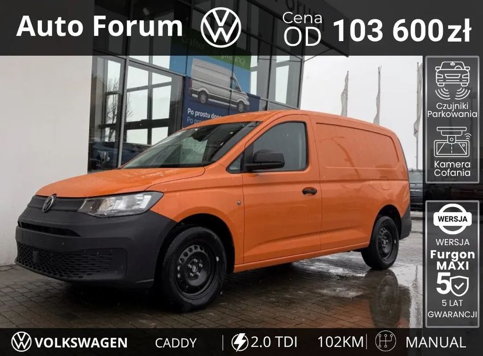 Volkswagen Caddy  Rok produkcji 2026 Gwarancja 5 lat