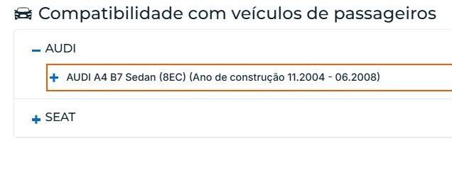 Amortecedores da mala Audi A4 B7/Seat Exeo sedan
