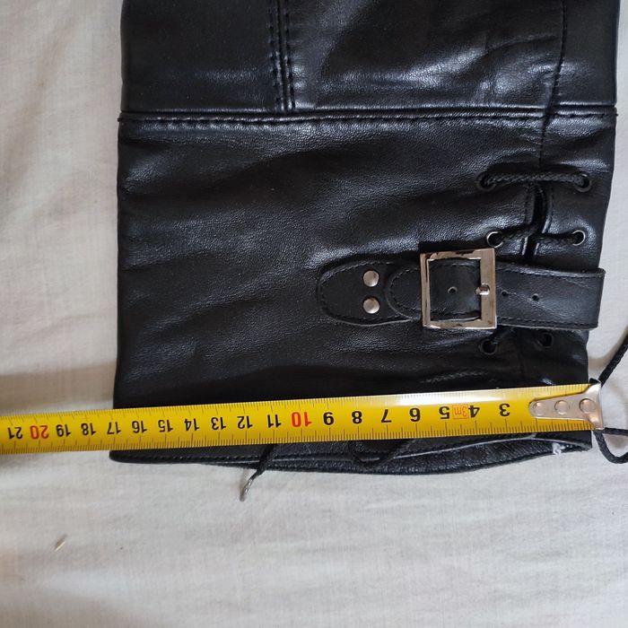 Сапоги женские кожаные на танкетке