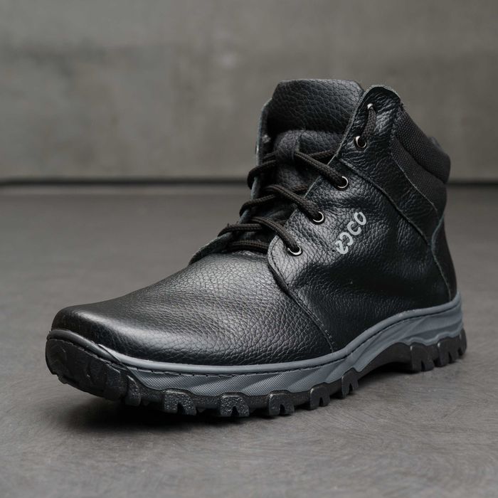 Чоловічі черевики з натуральної шкіри прошита підошва Ecco