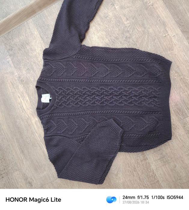 sweter warkocz topman