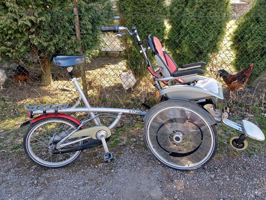 Rower rehabilitacyjny riksza wózek van raam