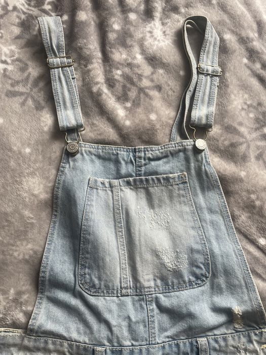 Ogrodniczki dżinsowe bershka s