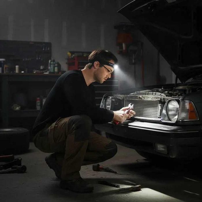 Налобный фонарь акуумуляторный 2в1 от USB, BL-G28-XPE+COB, есть опт