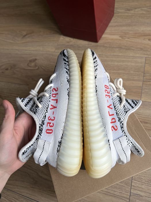 Adidas Yeezy Boost 350 V2 Zebra sneakersy niskie biało czarne 44