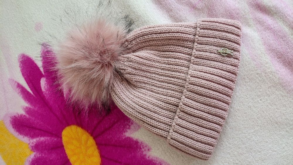 Шапка з помпоном на 5-7 років