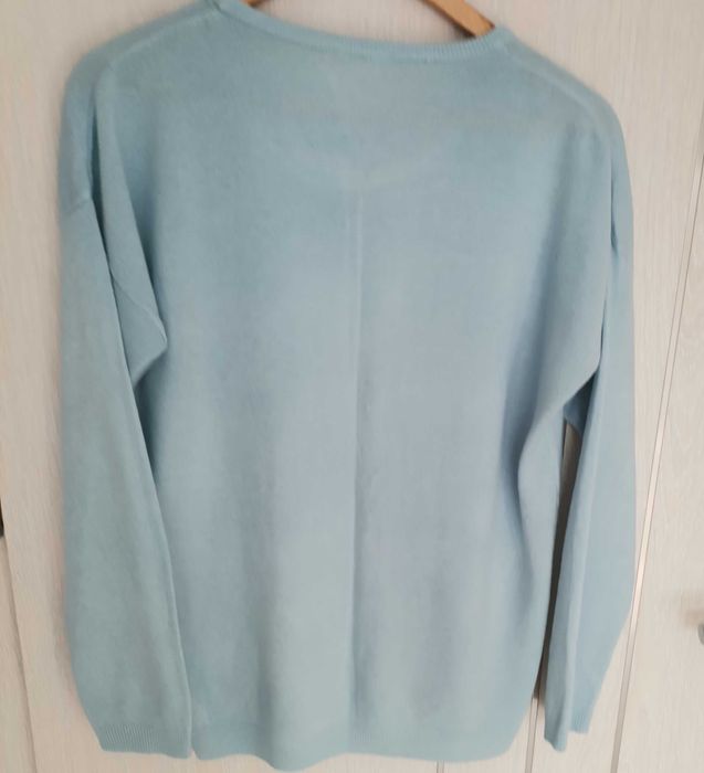 Sweterek wiosenny rozmiar M niebieski