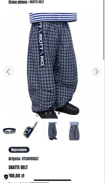 Pasek otsochodzi riott skattlebelt merch