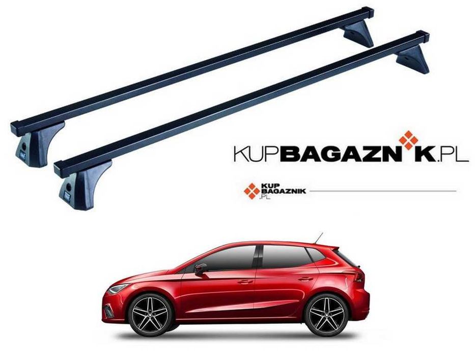 Bagażnik dachowy Seat IBIZA V 2017 do 2024 Hatchback bazowy relingi