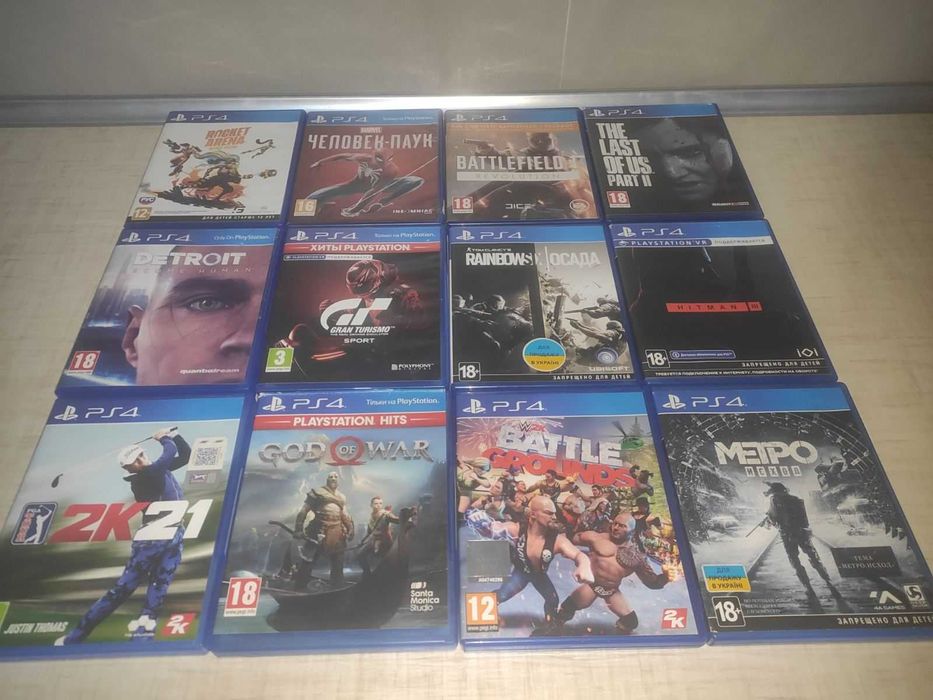 Диски PlayStation Rocket Arena, The Last of Us 2, Detroit, Hitman