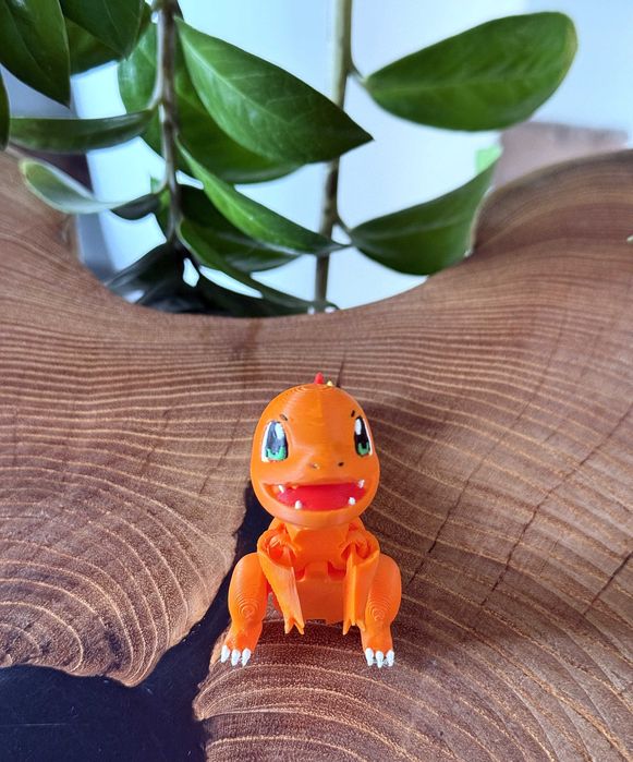 Charmander 3D – uroczy Pokémon | ruchoma figurka | ognisty wojownik