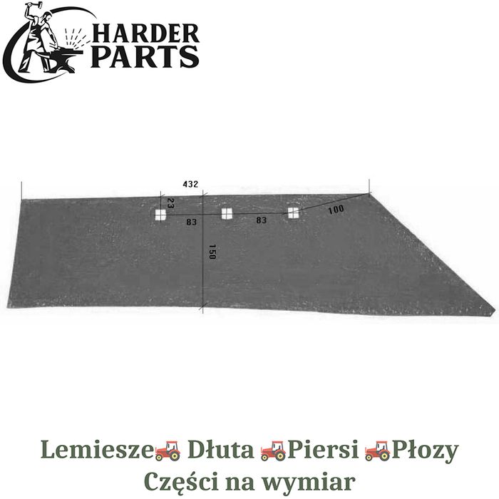 Lemiesz Unia Grudziądz 1126/505000/1p części do pługa