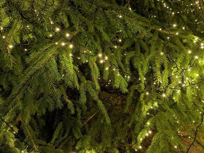 ДЕКОР! Гірлянда Хвойна лапа з пультом керування. Гирлянда мишура