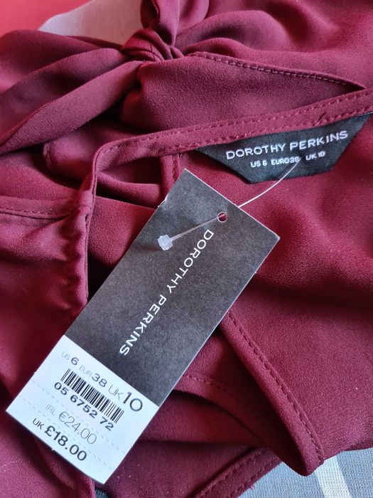 NOWA Bluzka bordowa M Dorothy Perkins